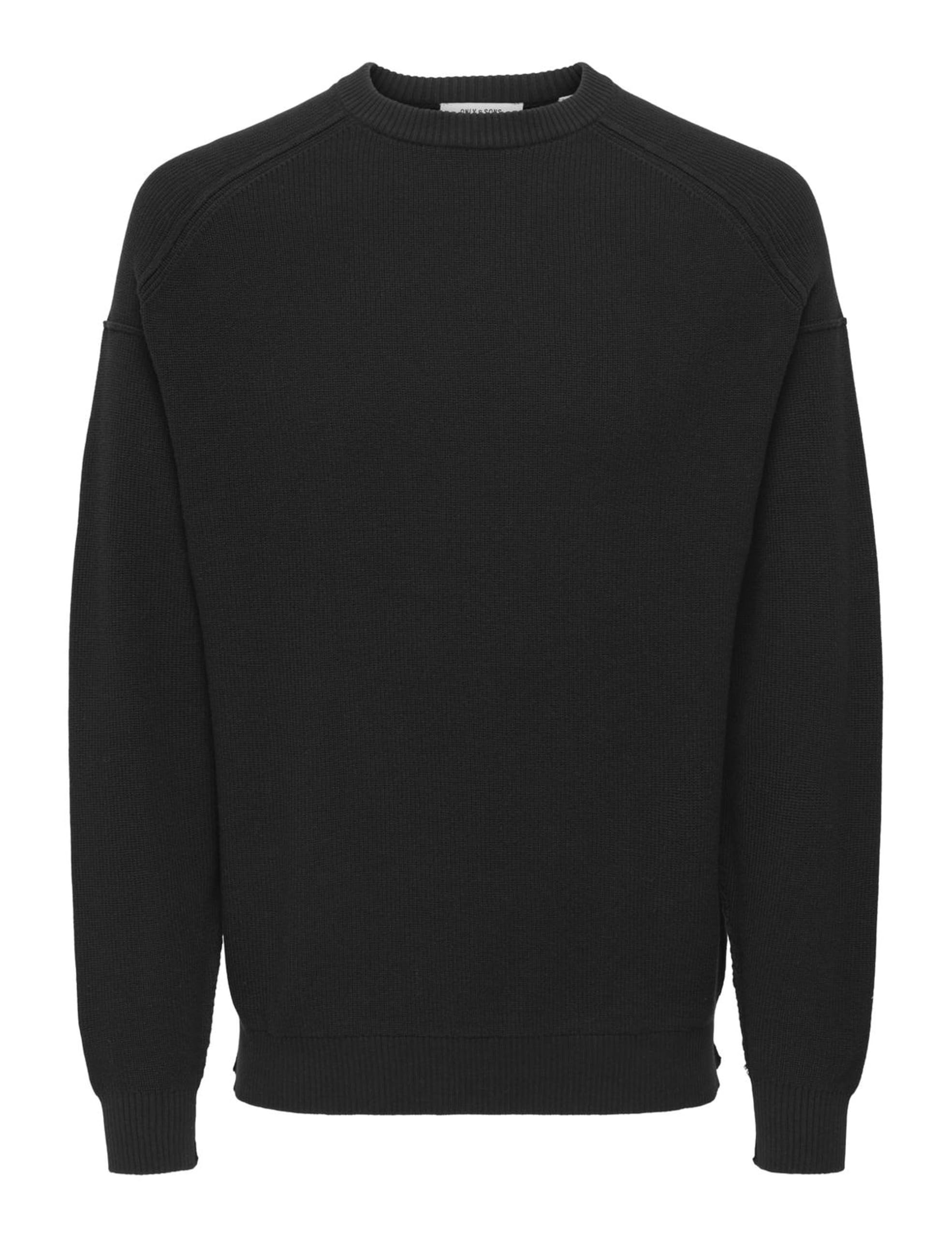 Only & Sons Onsjack RLX LS Half Cardigan Crew Knit maglione uomo nero L