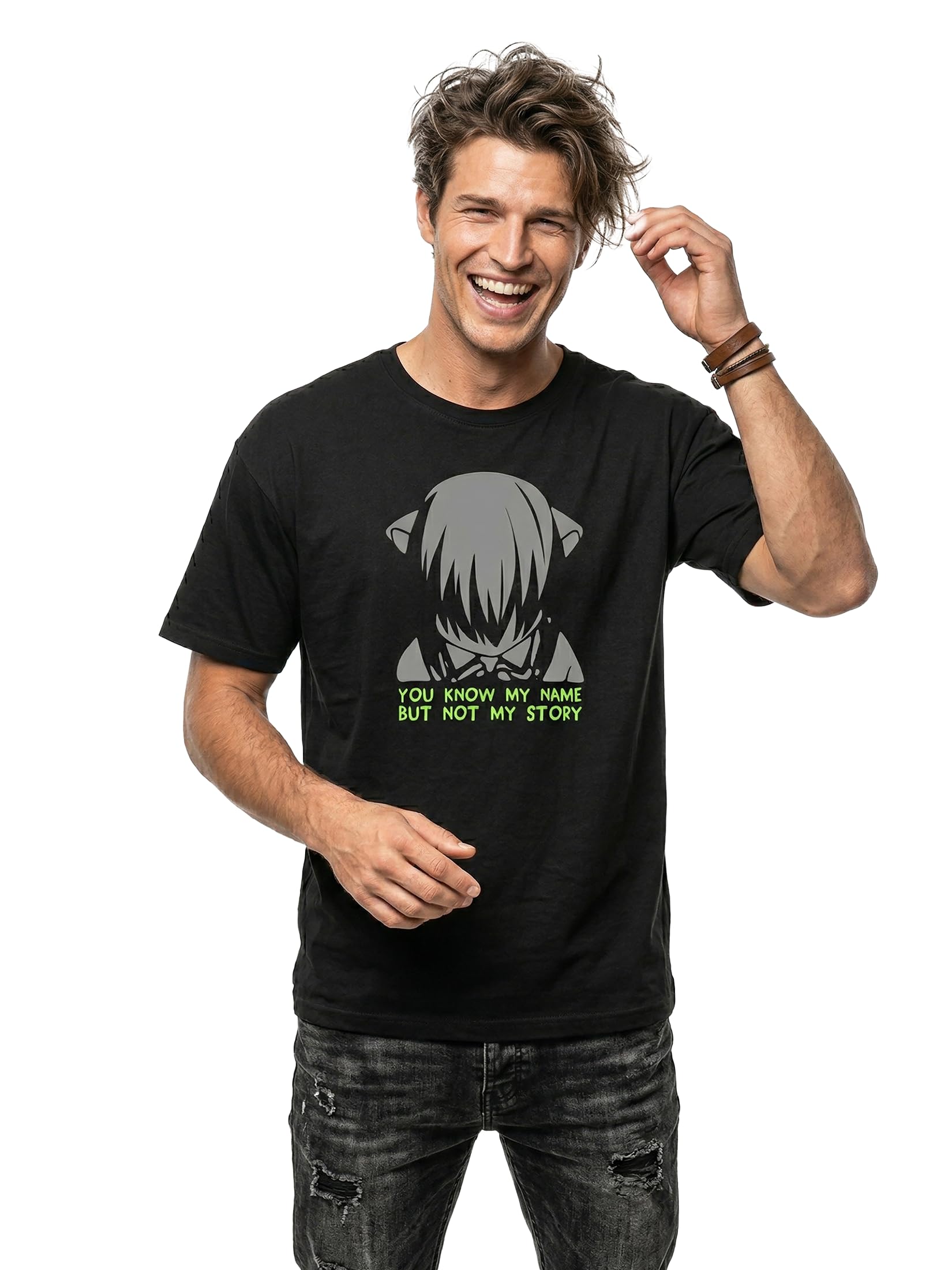 MAKAYA Elfen Lied T-Shirt Uomo XL Anime Cotone
