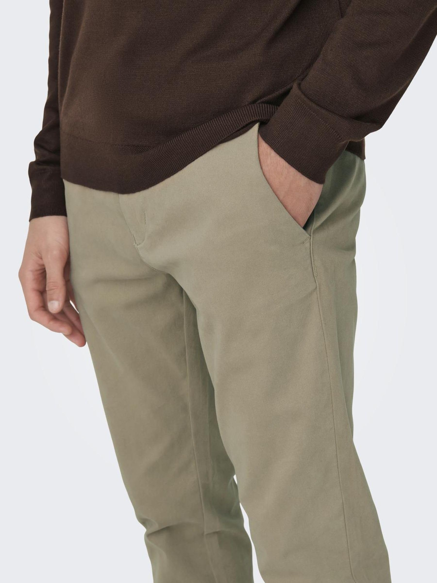 Only & Sons Onsmark Pete Slim Chino pantaloni uomo nero