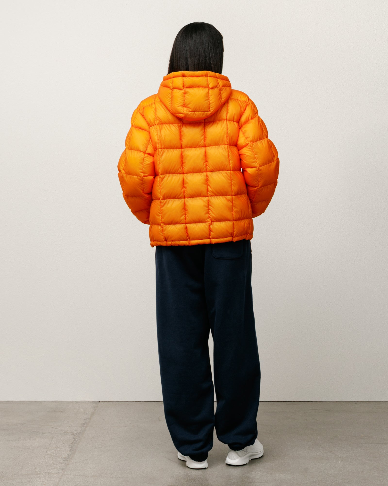 Stussy Midweight Hooded Puffer Piumino Orange Nylon
