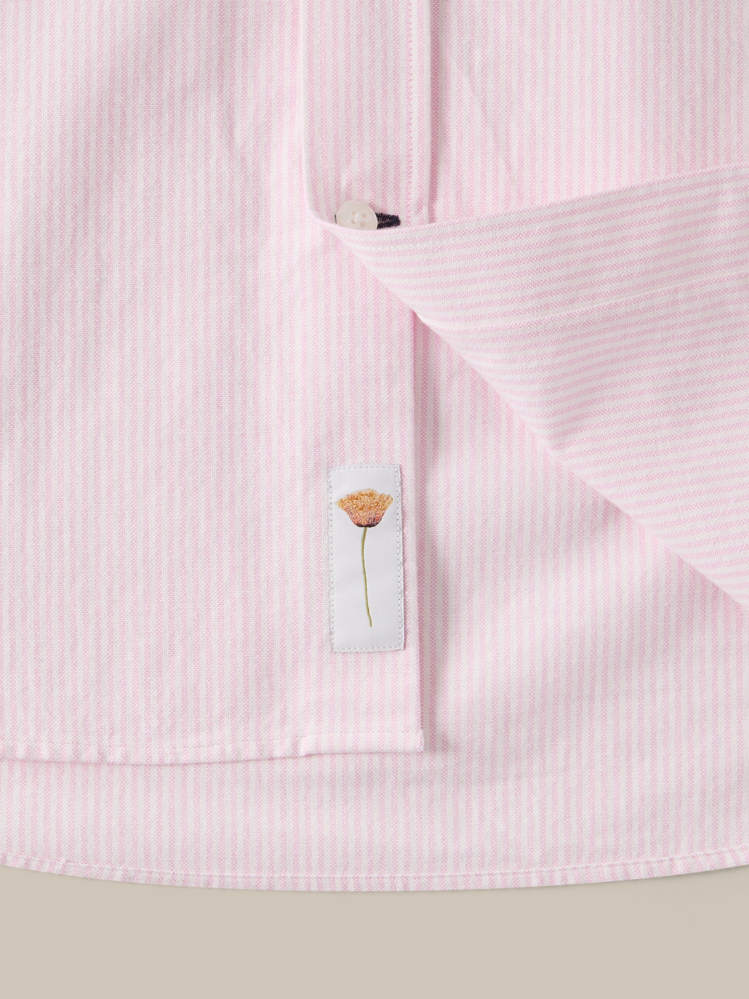Robert Talbott Harrison Camicia Oxford Cotone Rosa Stripe