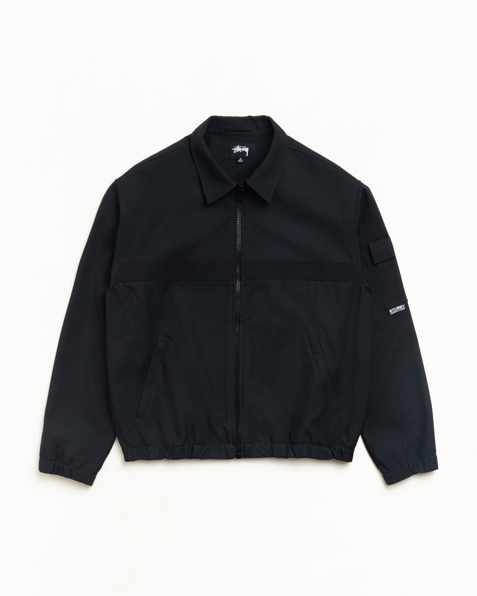 Stussy Mechanic Jacket giacca nera poliestere