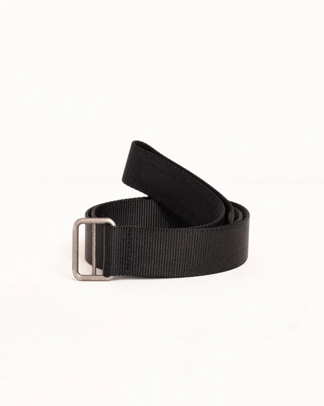 Stussy Utility Belt cintura nylon nero 112 cm fibbia logo