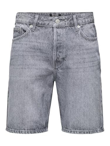 Only & Sons Onsedge XL shorts jeans uomo blu denim