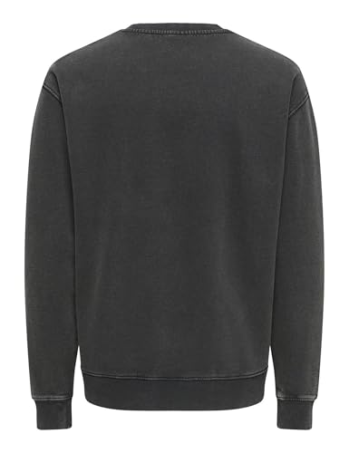 Only & Sons Onscreative College Felpa Uomo Ghost Gray Relaxed