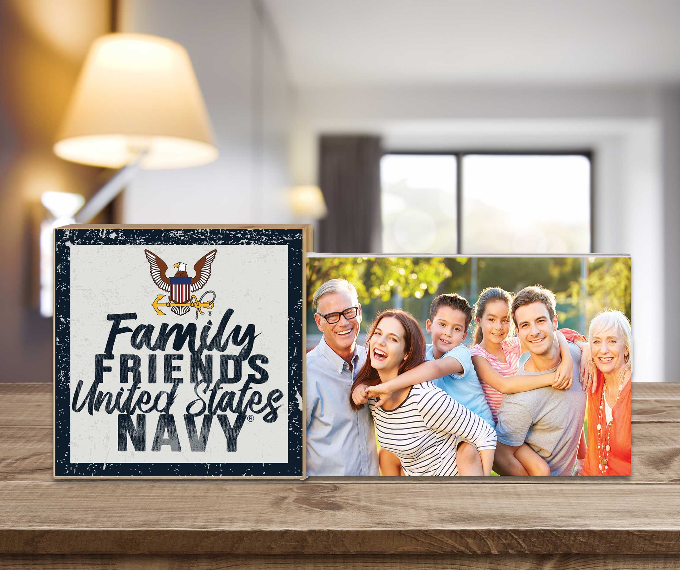 7.62 Design Home Products Navy Cornice Portafoto 4x6 Floating