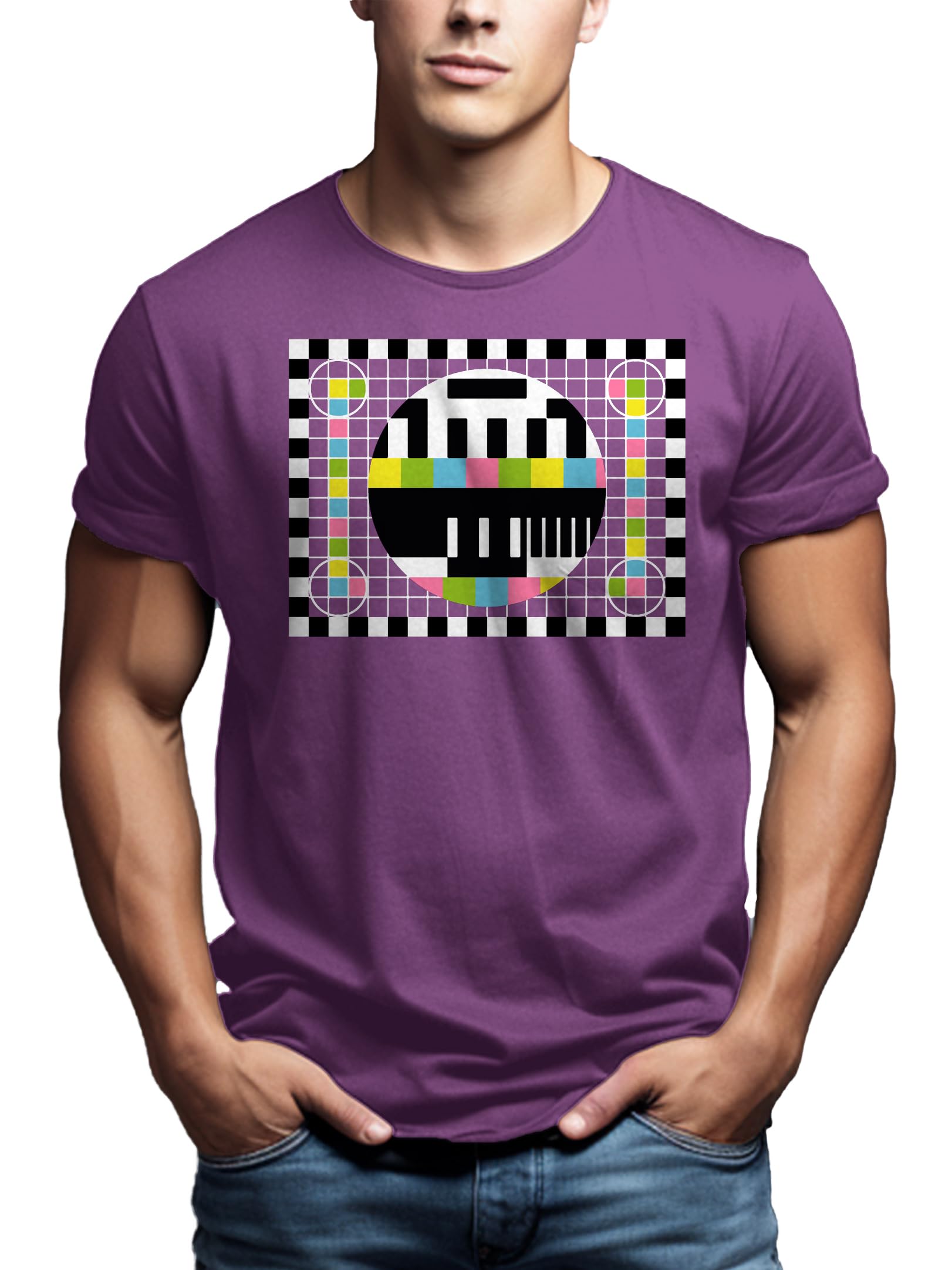 MAKAYA Sheldon Testscreen T-Shirt Uomo Cotone 185 g