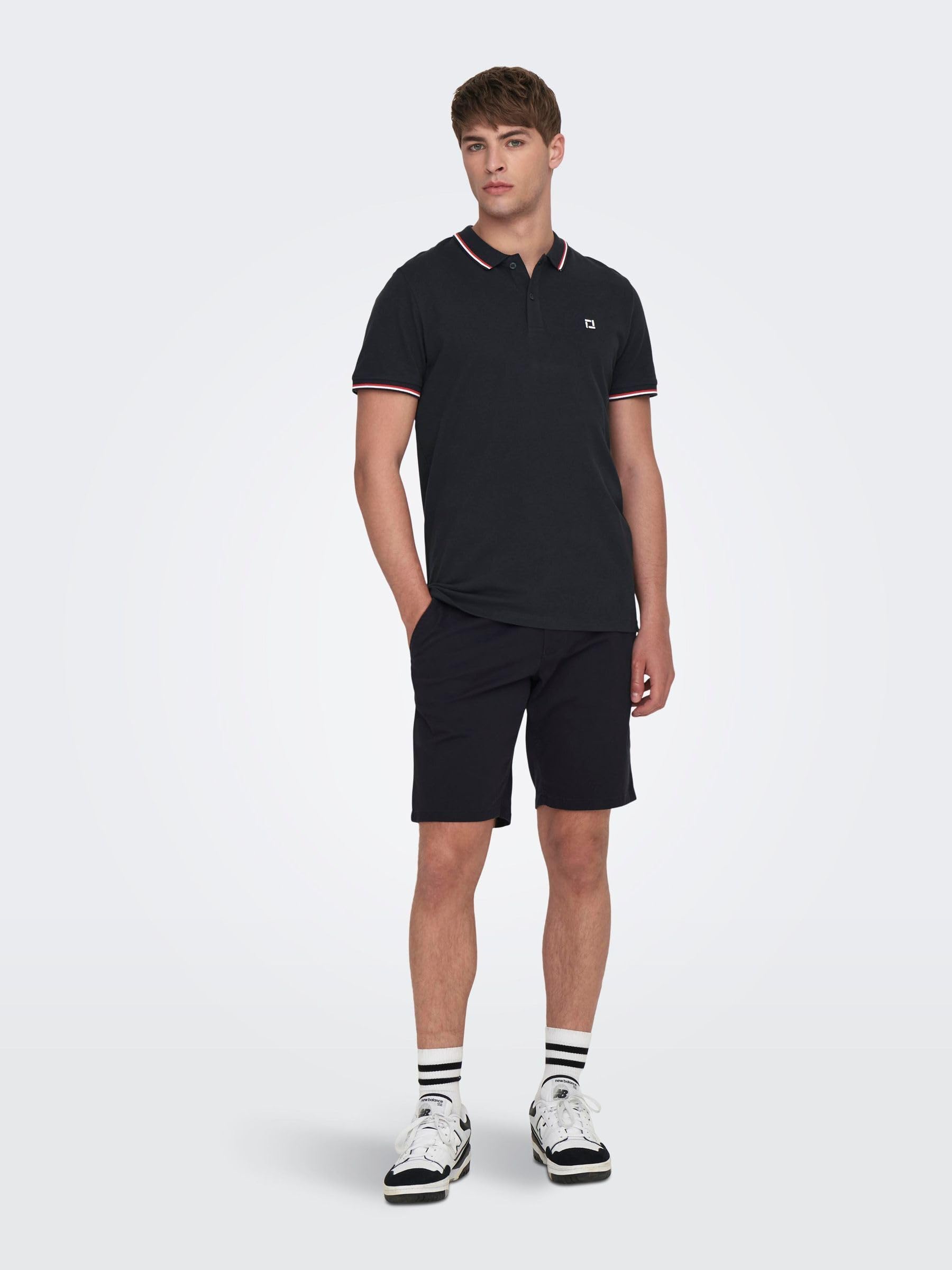 ONLY & SONS Fletcher Polo uomo righe blu navy M