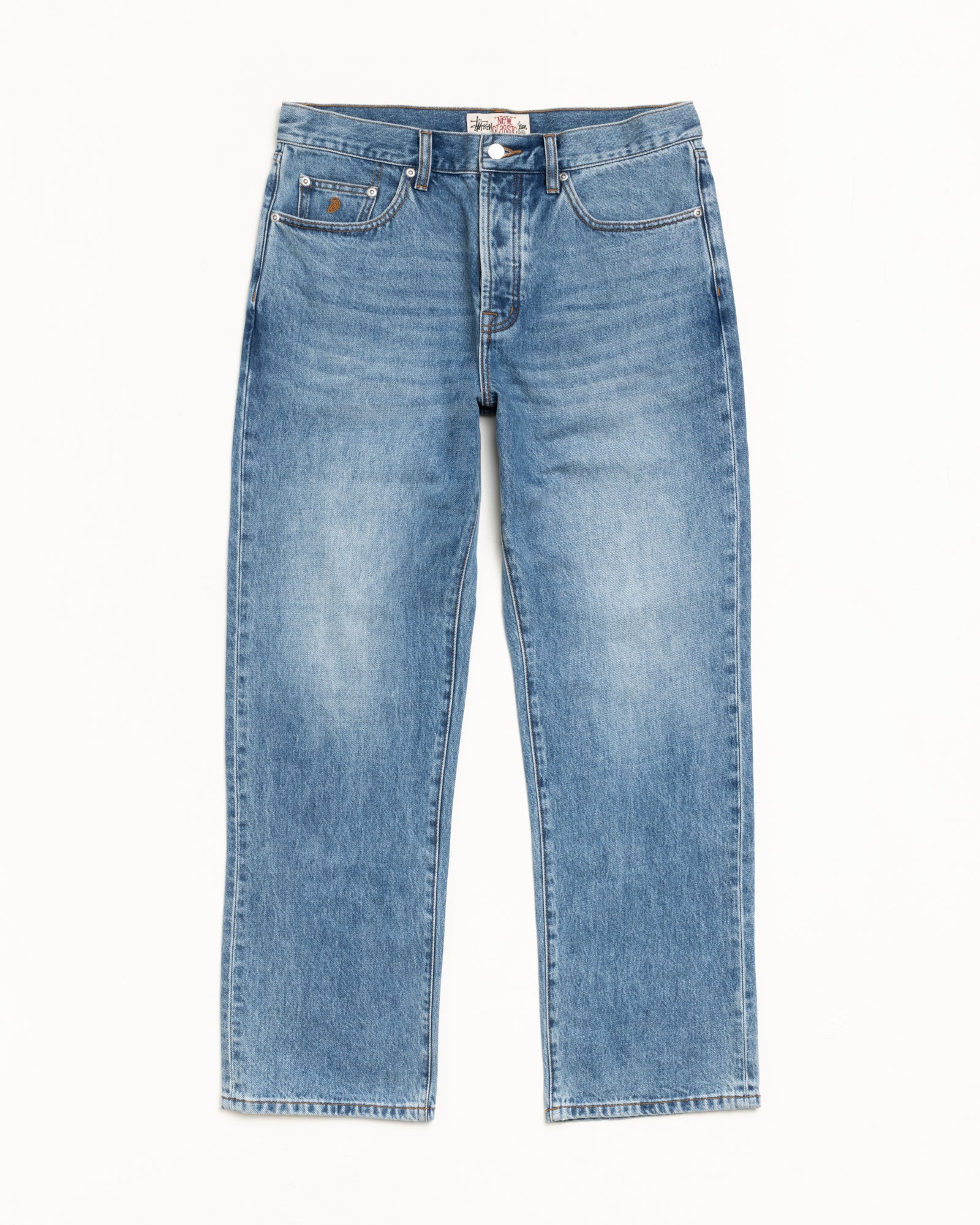 Stussy New Classic Jean jeans indigo stone wash 32