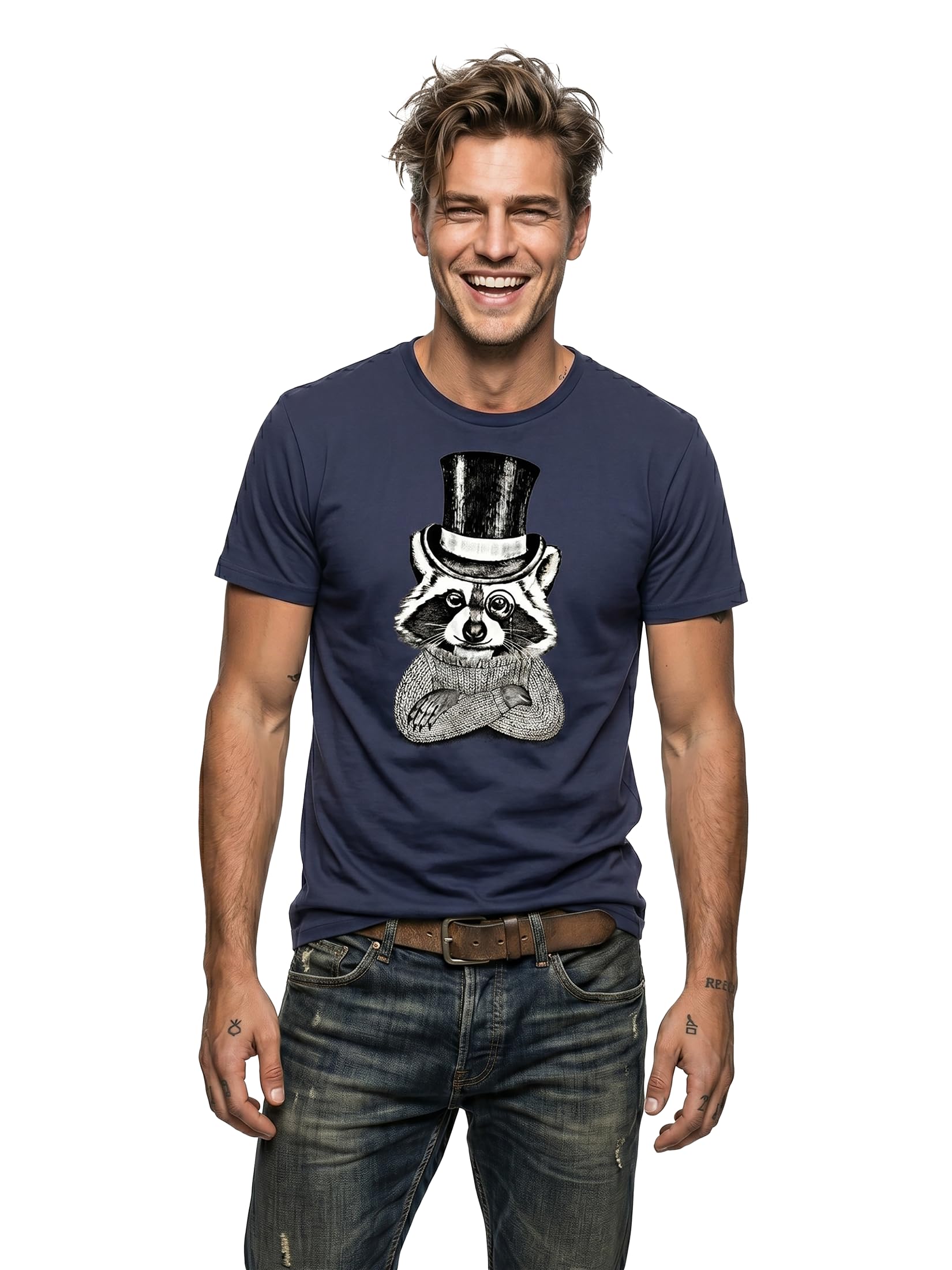 MAKAYA T-Shirt Uomo Procione Maglietta L Nera Cotone