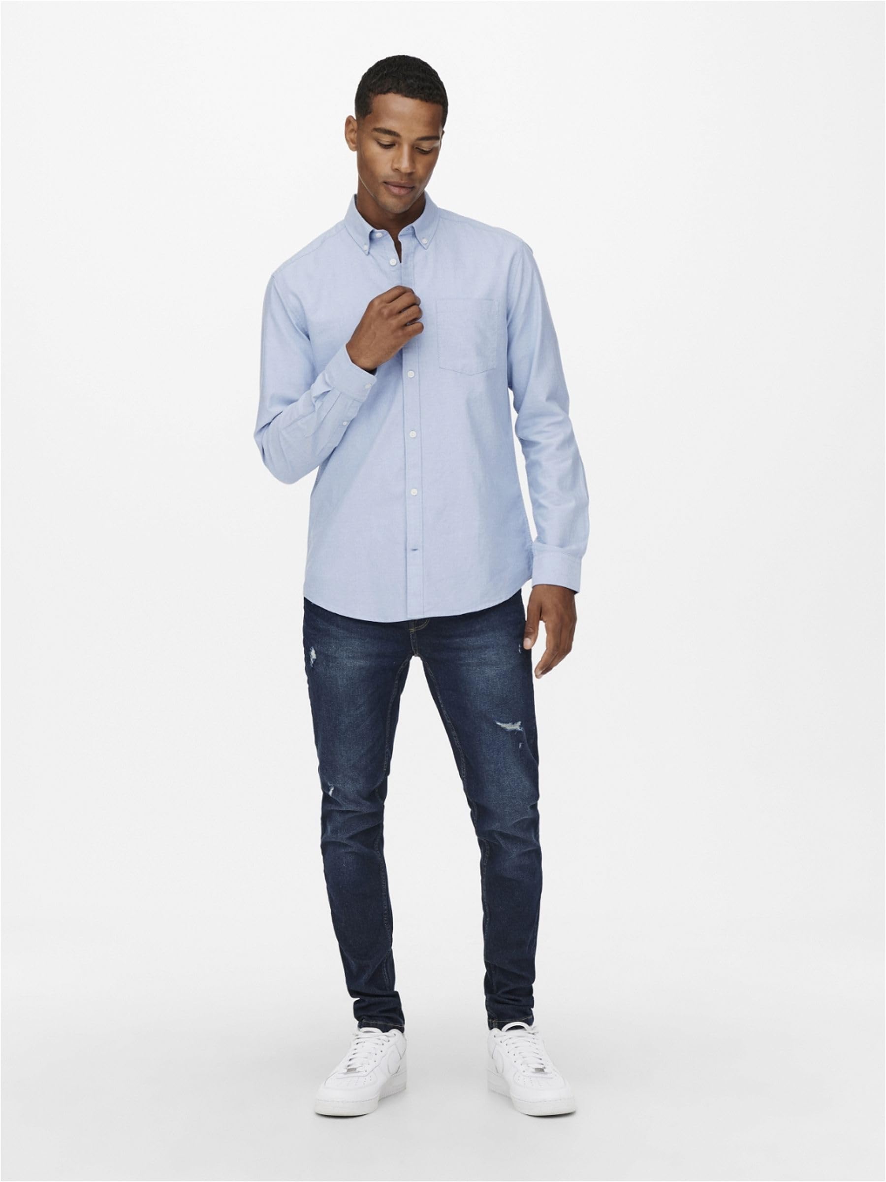 ONLY & SONS Onsneil Oxford Camicia Uomo Cotone