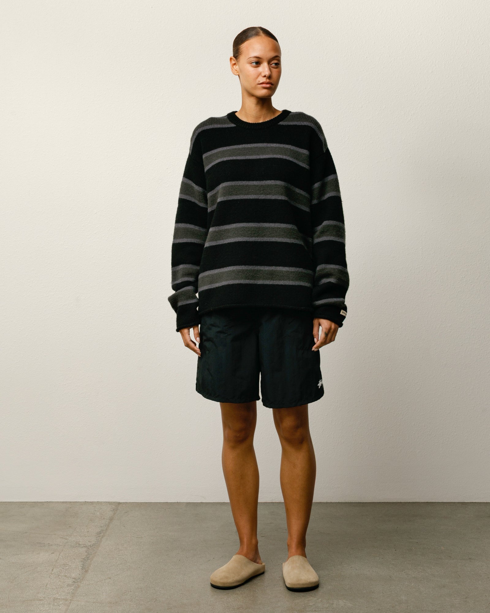 Stussy Water Short Stock pantaloncini Black nylon slip rete