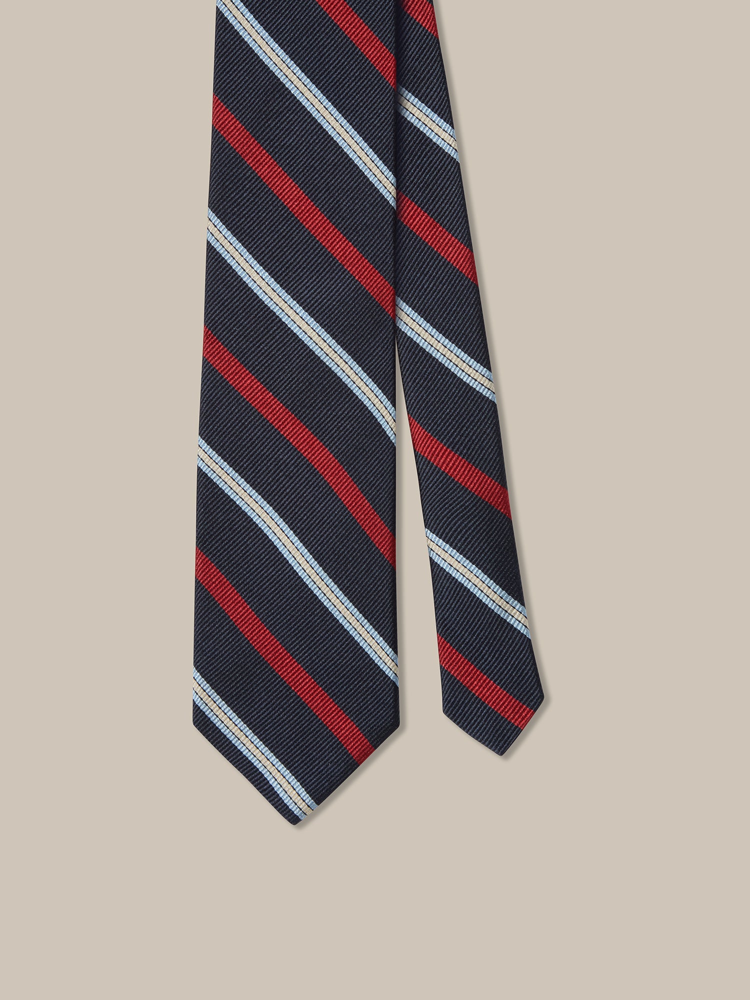 Robert Talbott Best of Class cravatta seta blu navy multi REG