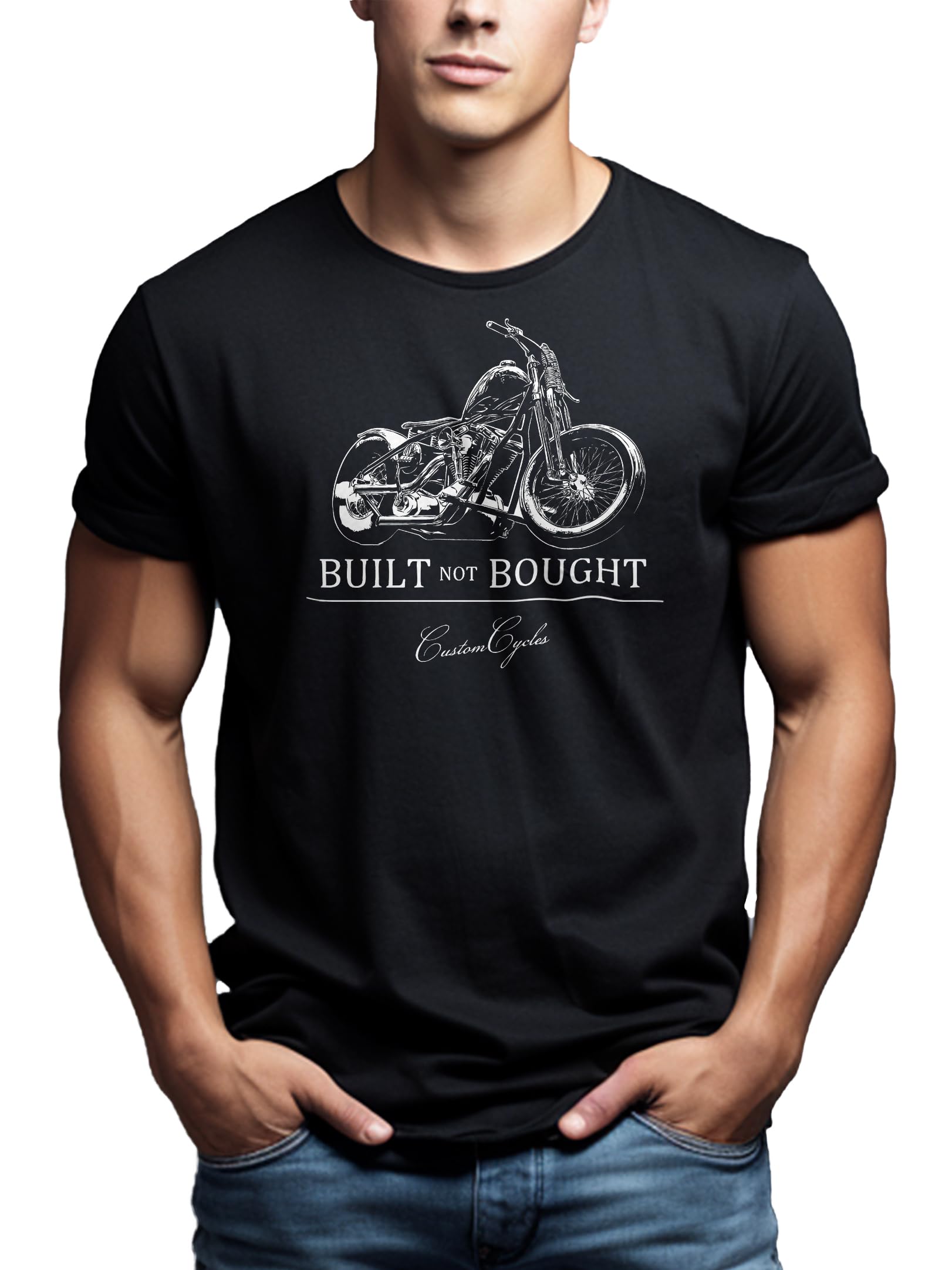 Makaya T-Shirt Uomo Moto Cotone Taglia M Nera