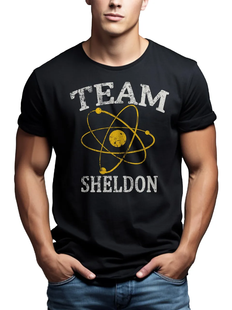 MAKAYA T-Shirt Uomo Team Sheldon Maglietta S Cotone
