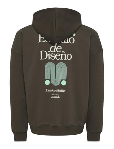 Only & Sons Onsciff Felpa Cappuccio Uomo Beluga Vintage