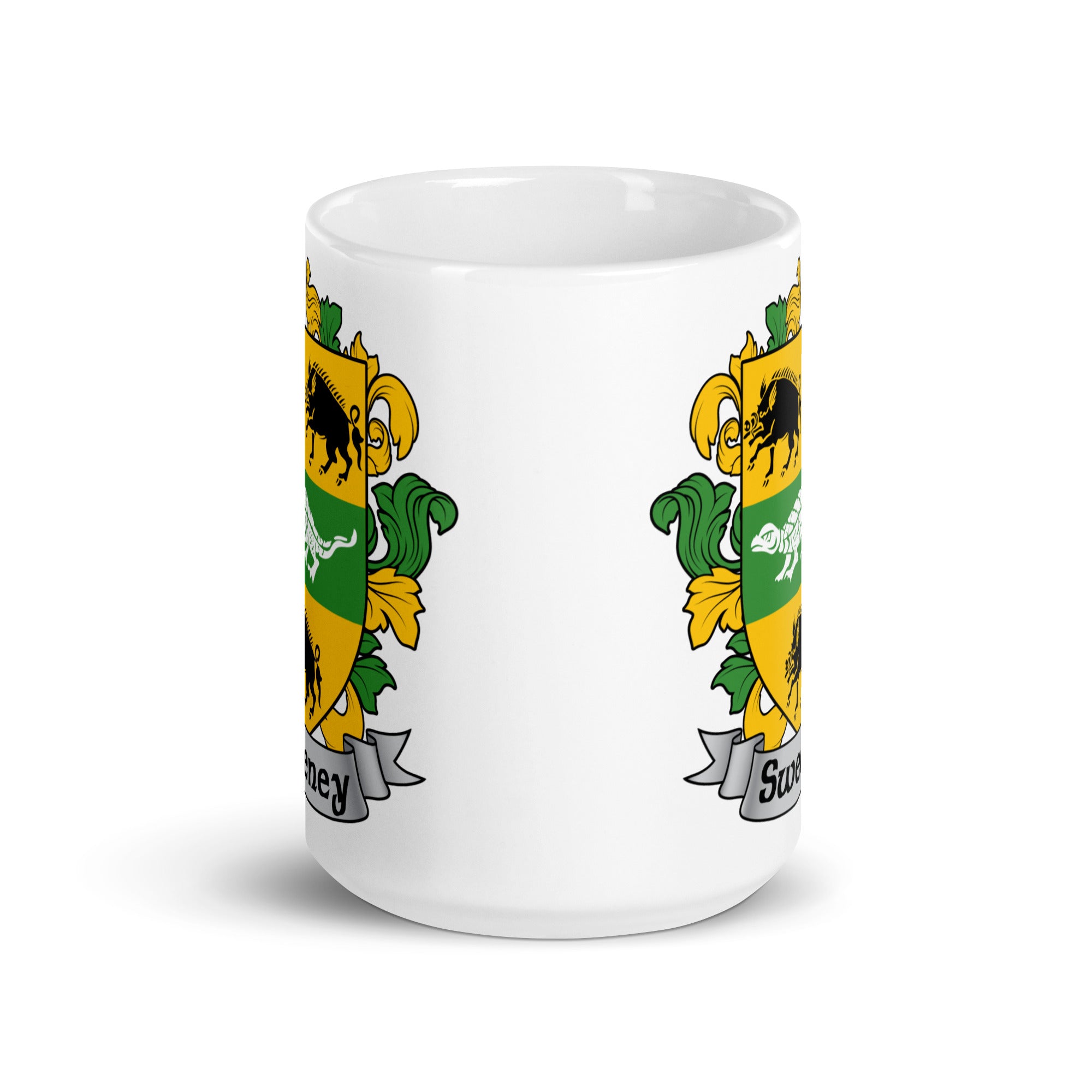 7.62 Design Tazza Mug Sweeney Irish Crest 15oz Ceramica
