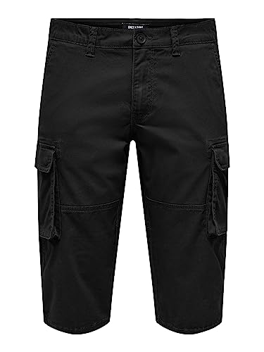 ONLY & SONS Cam Stage Pantaloni Cargo Uomo Nero M Mimetico