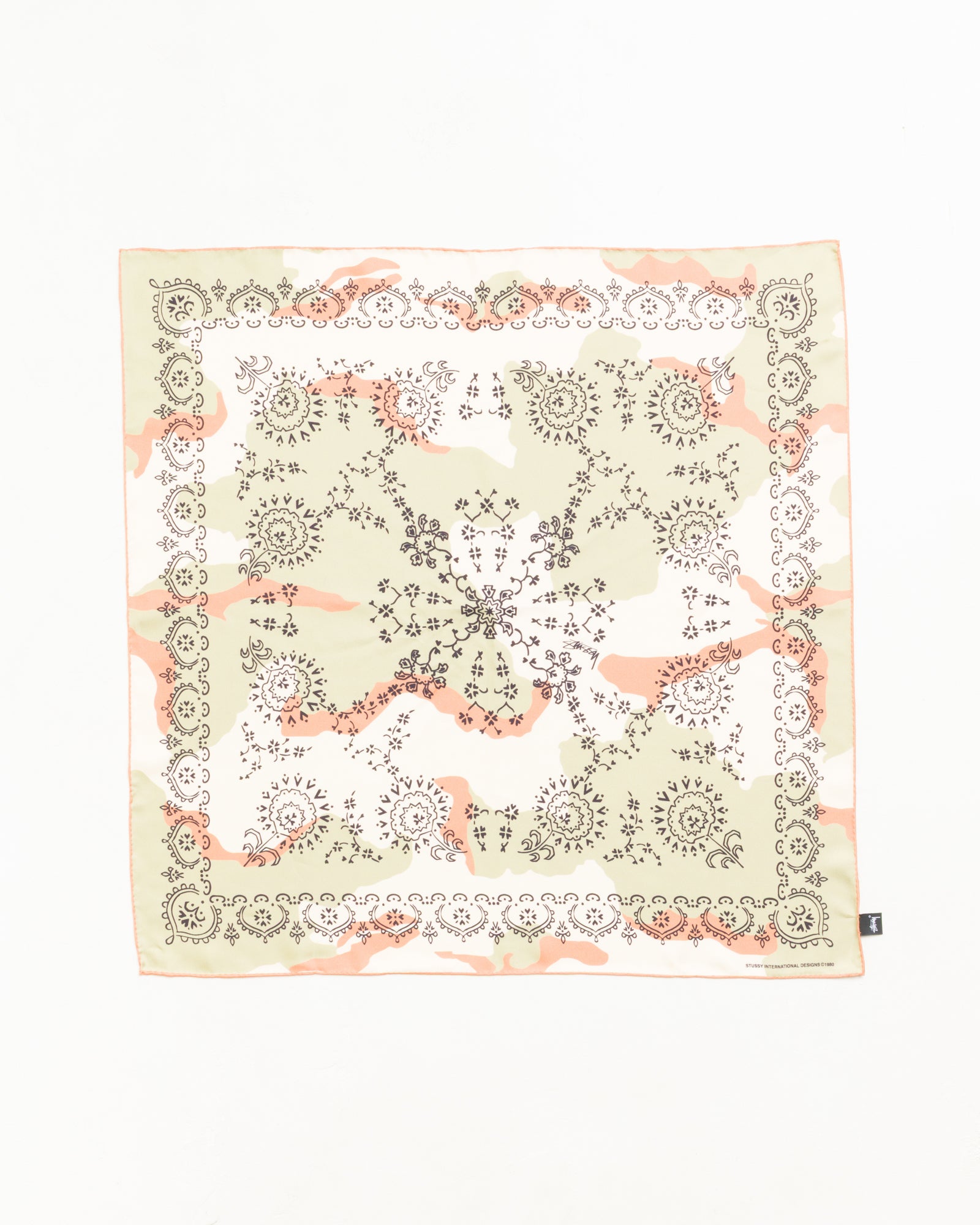 Stussy Silk Bandana Camo Seta 66x66 Leopardo
