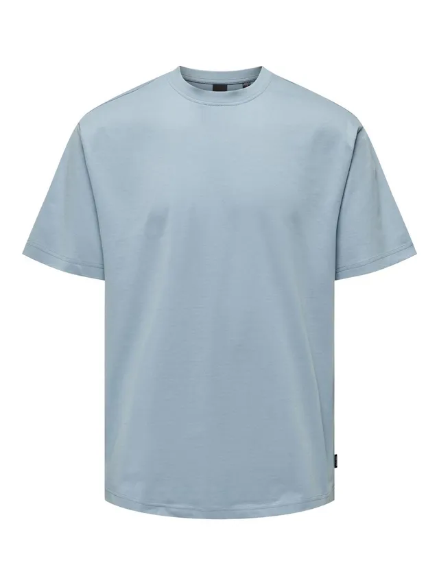 Only & Sons Onsfred T-Shirt Uomo Lago Glacier Cotone