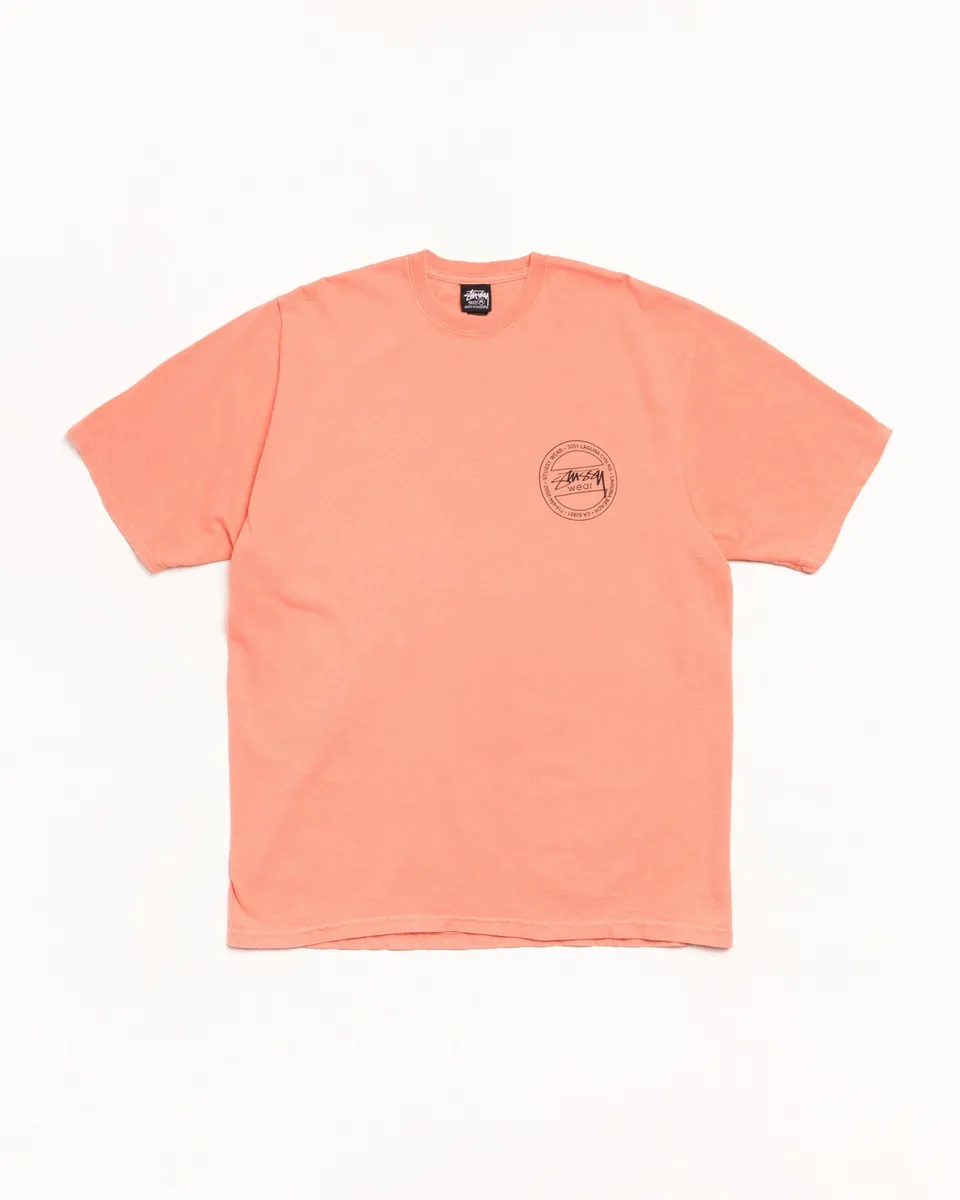 Stussy Wear Tee T-Shirt Sherbert Cotone Pigment Dyed 220gsm