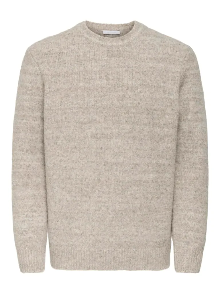 ONLY & SONS Onsbay Reg Maglione Turtledove L