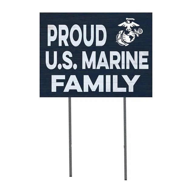 7.62 Design USMC Proud Marines cartello giardino 18x24