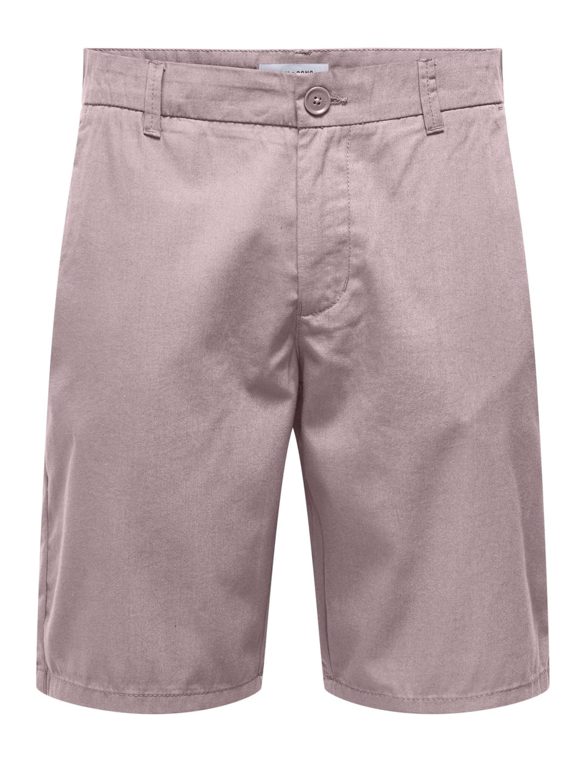 ONLY & SONS Onskal Chino 0287 Pantaloncini Uomo L Argento