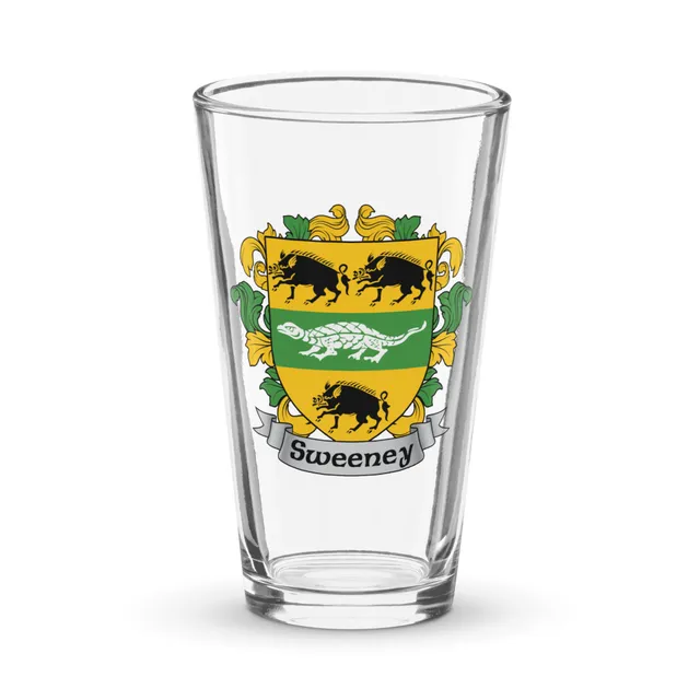 7.62 Design Sweeney Coat of Arms bicchiere pinta vetro 473 ml