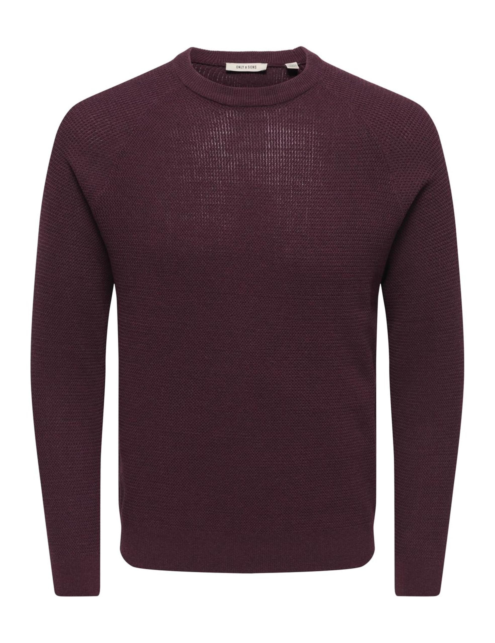 Only & Sons Onshay Reg LS Structure Crew Knit Maglione M