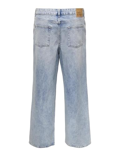 Only & Sons Onsremi Wide Leg Jeans 32W/34L Blu