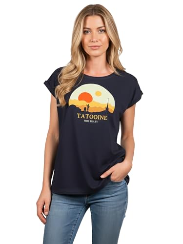 MAKAYA Tatooine Mos Eisley T-Shirt Donna S Cotone