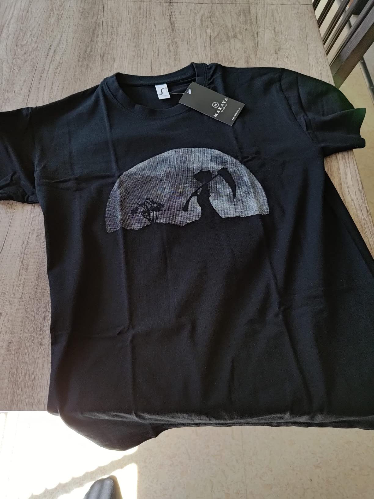 Makaya La Morte nel Giardino T-Shirt Uomo L Nera