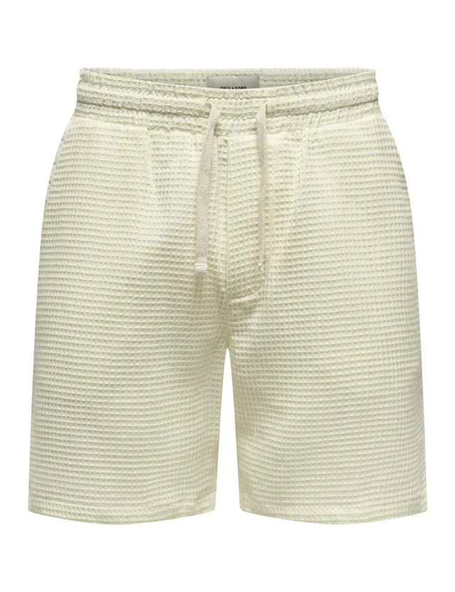 ONLY & SONS Onstel Savier Shorts XXL Bianco Cotone