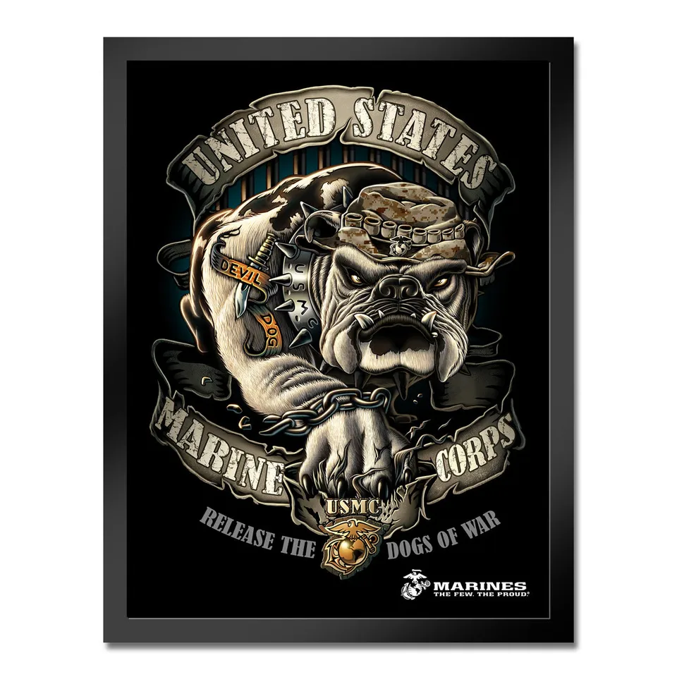 7.62 Design Home Release Dogs of War stampa incorniciata 35x50