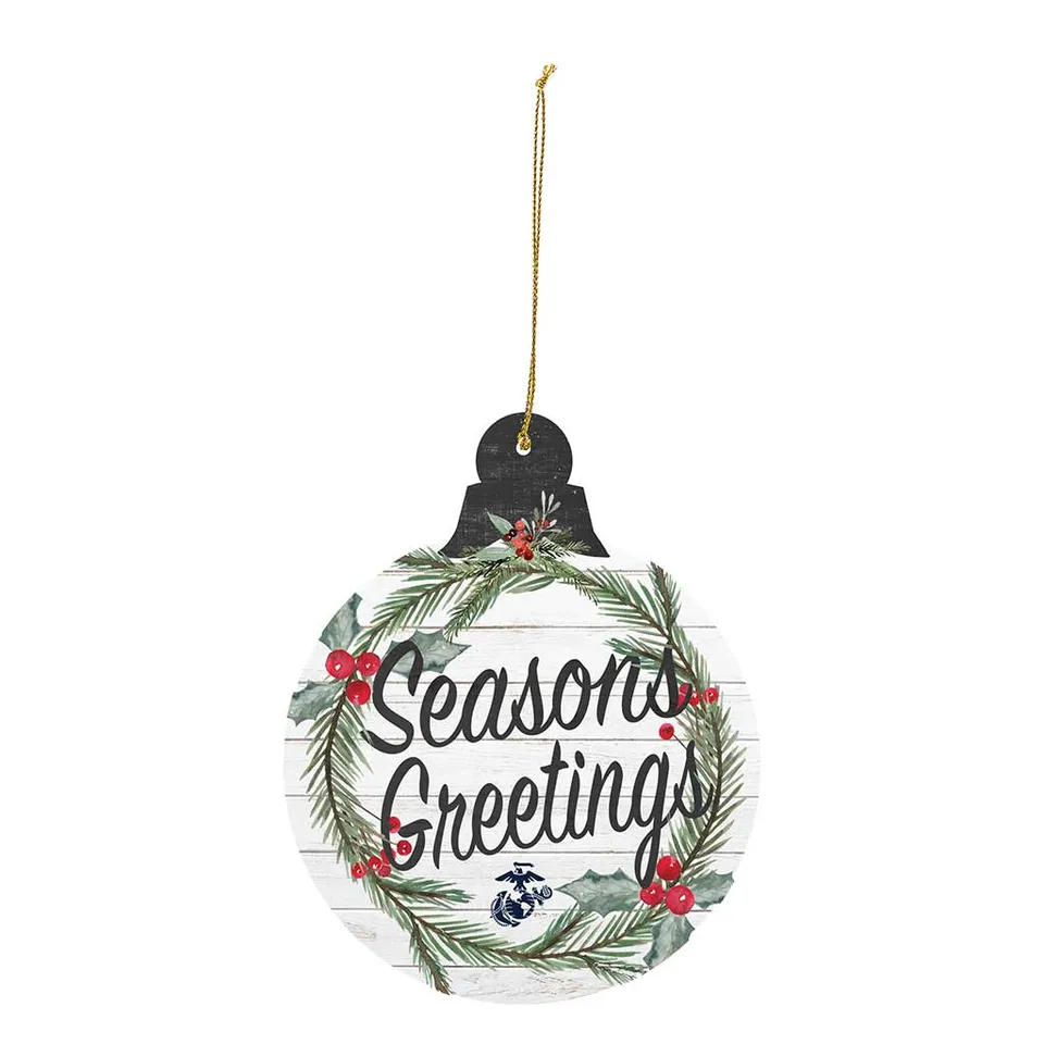 7.62 Design USMC Pallina Natale PVC Seasons Greetings