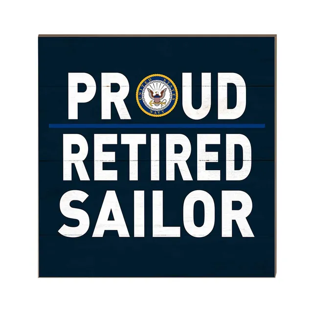 7.62 Design Home Products U.S. Navy Retired Sailor Targa Legno 25cm
