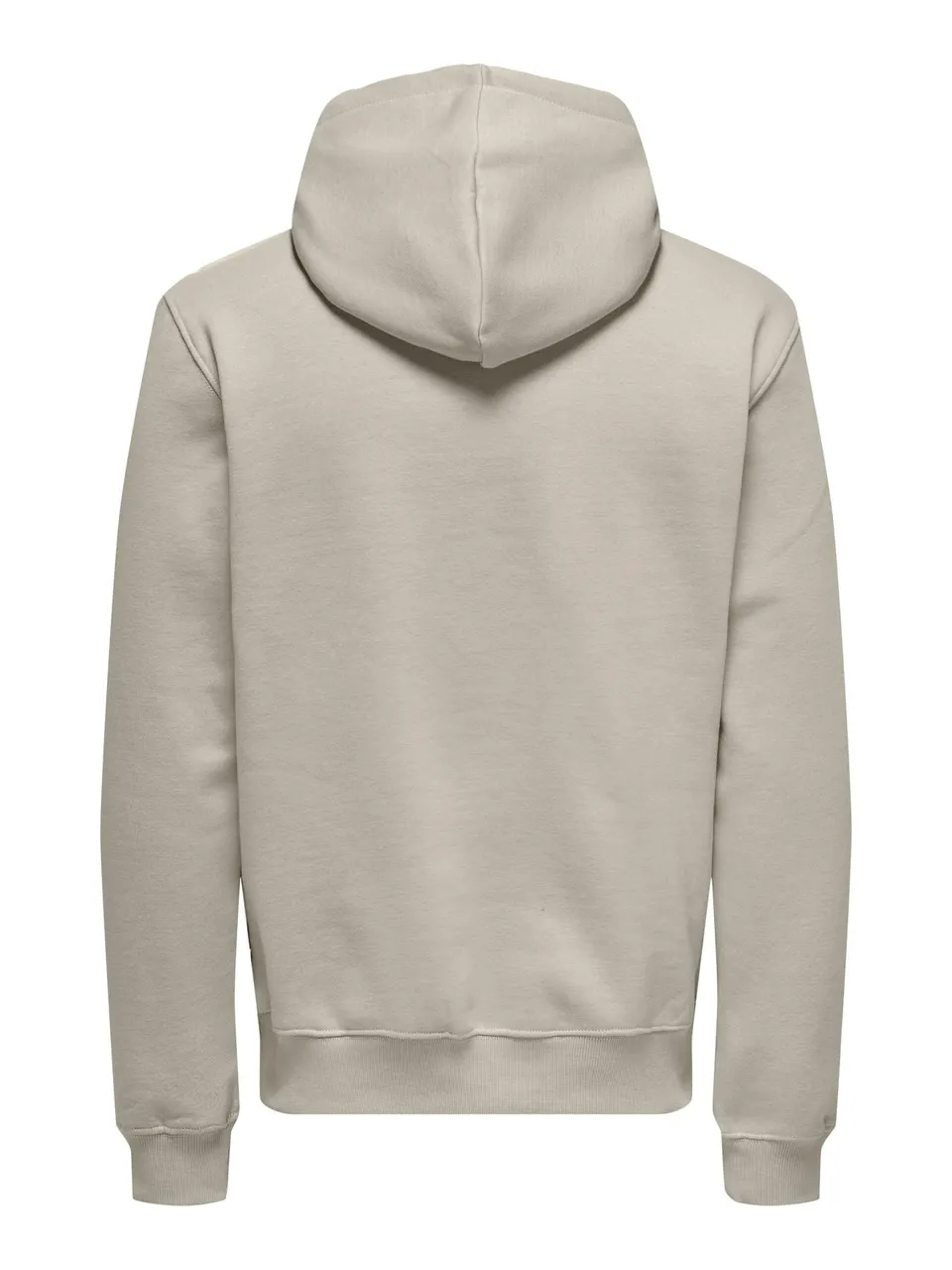 ONLY & SONS CURATED Felpa uomo L nero cappuccio cotone