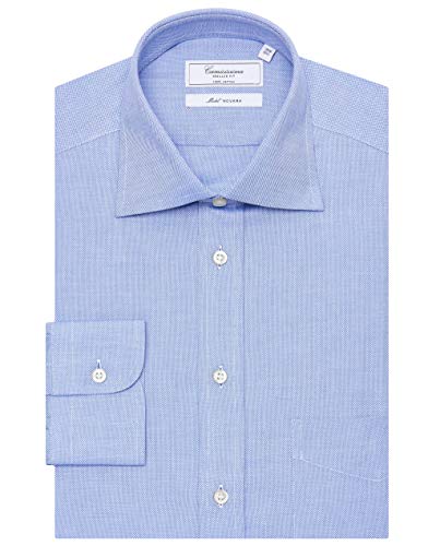 Camicissima Permanent Camicia Azzurra Regular con Taschino