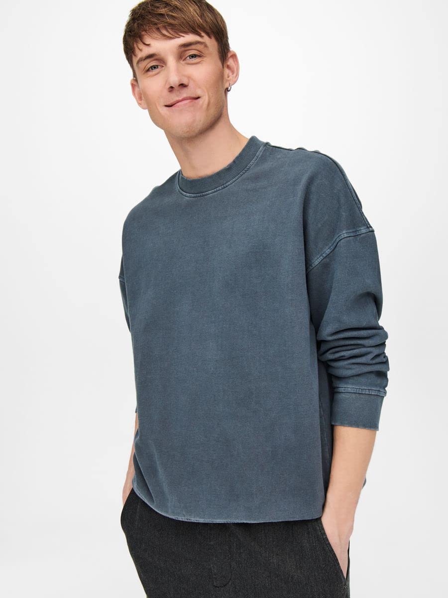 Only & Sons Ron Life RLX felpa crewneck girocollo