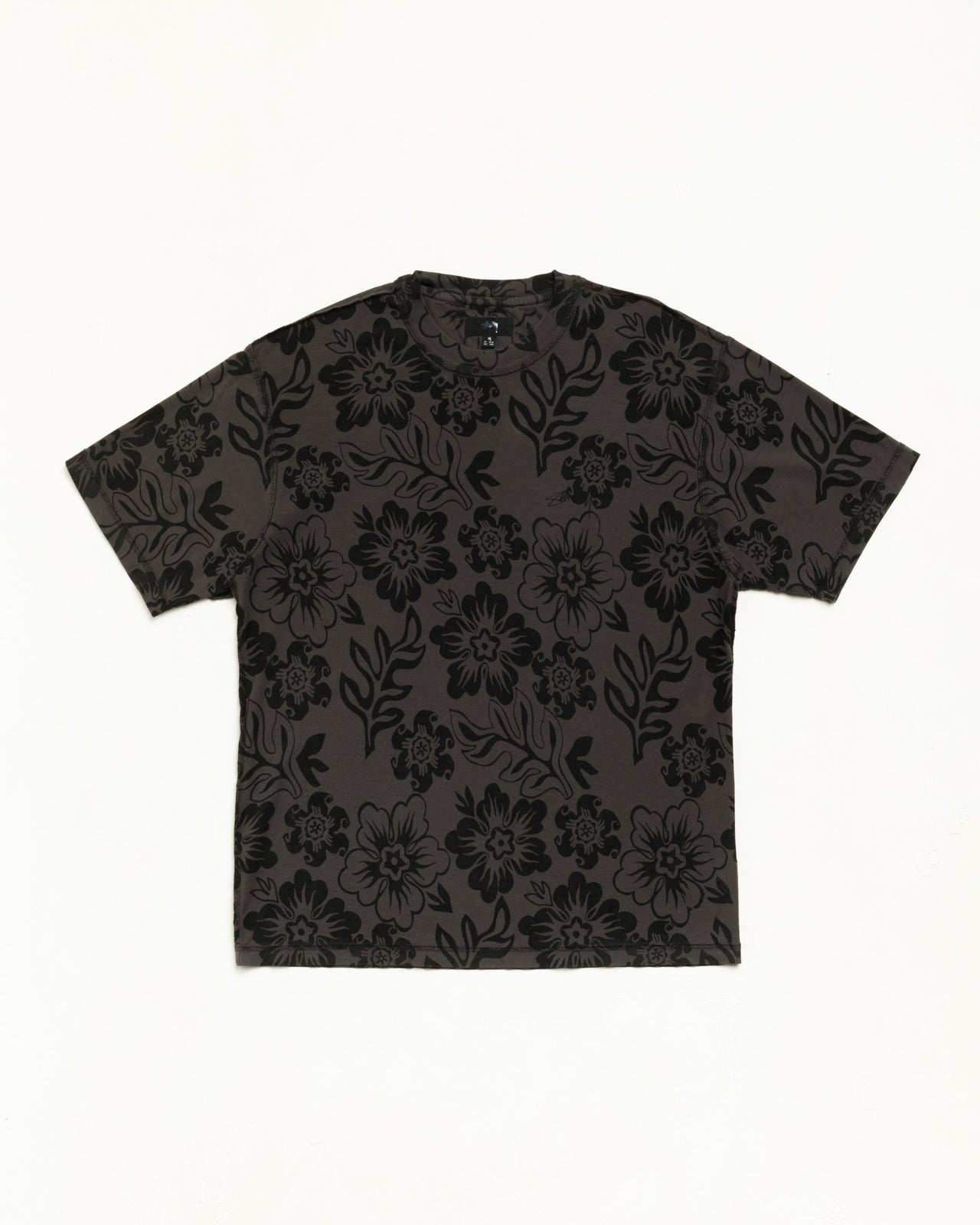 Stussy Lazy Floral Tee t-shirt Vintage Black floreale
