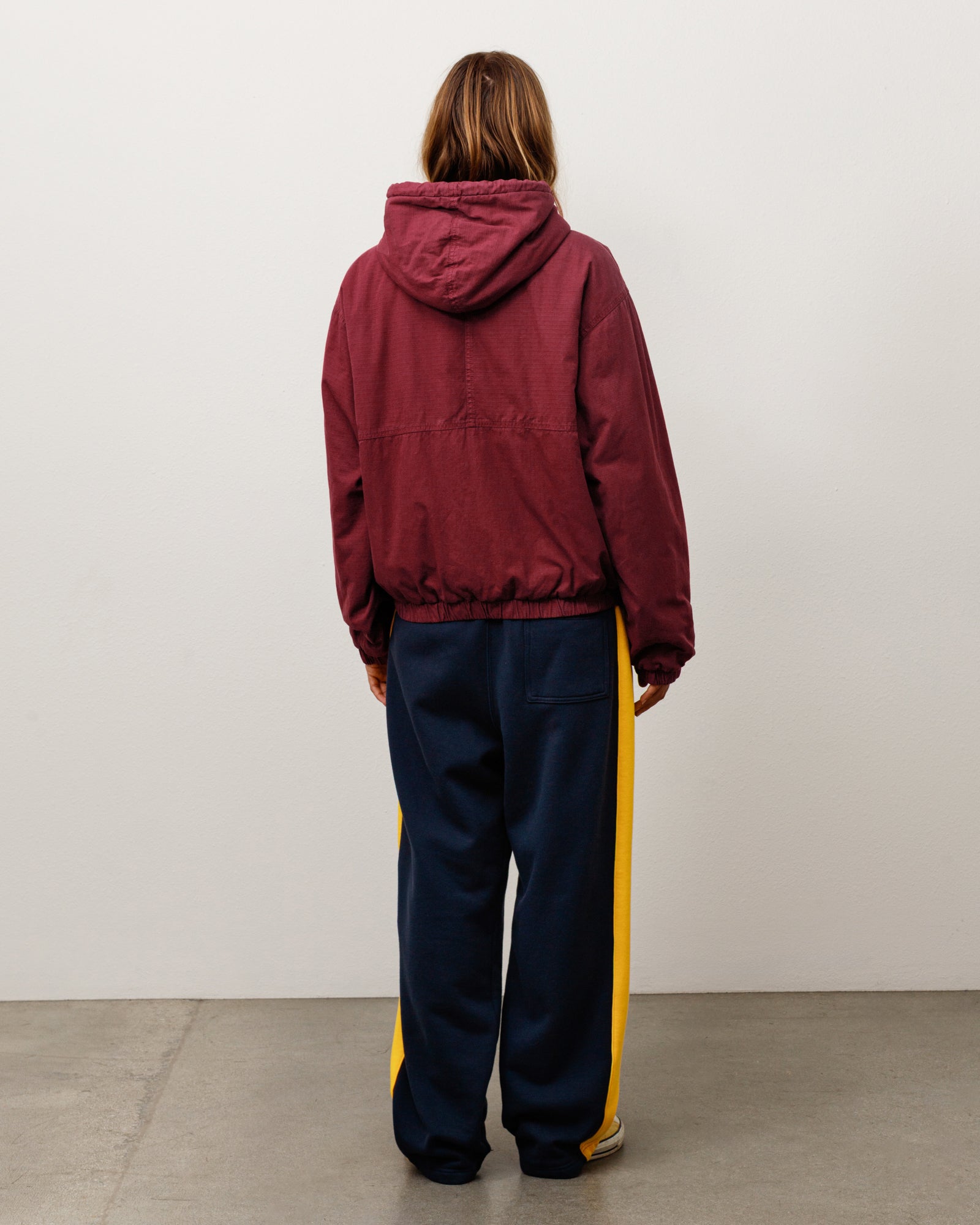 Stussy Ripstop Work Jacket giacca bordeaux imbottita