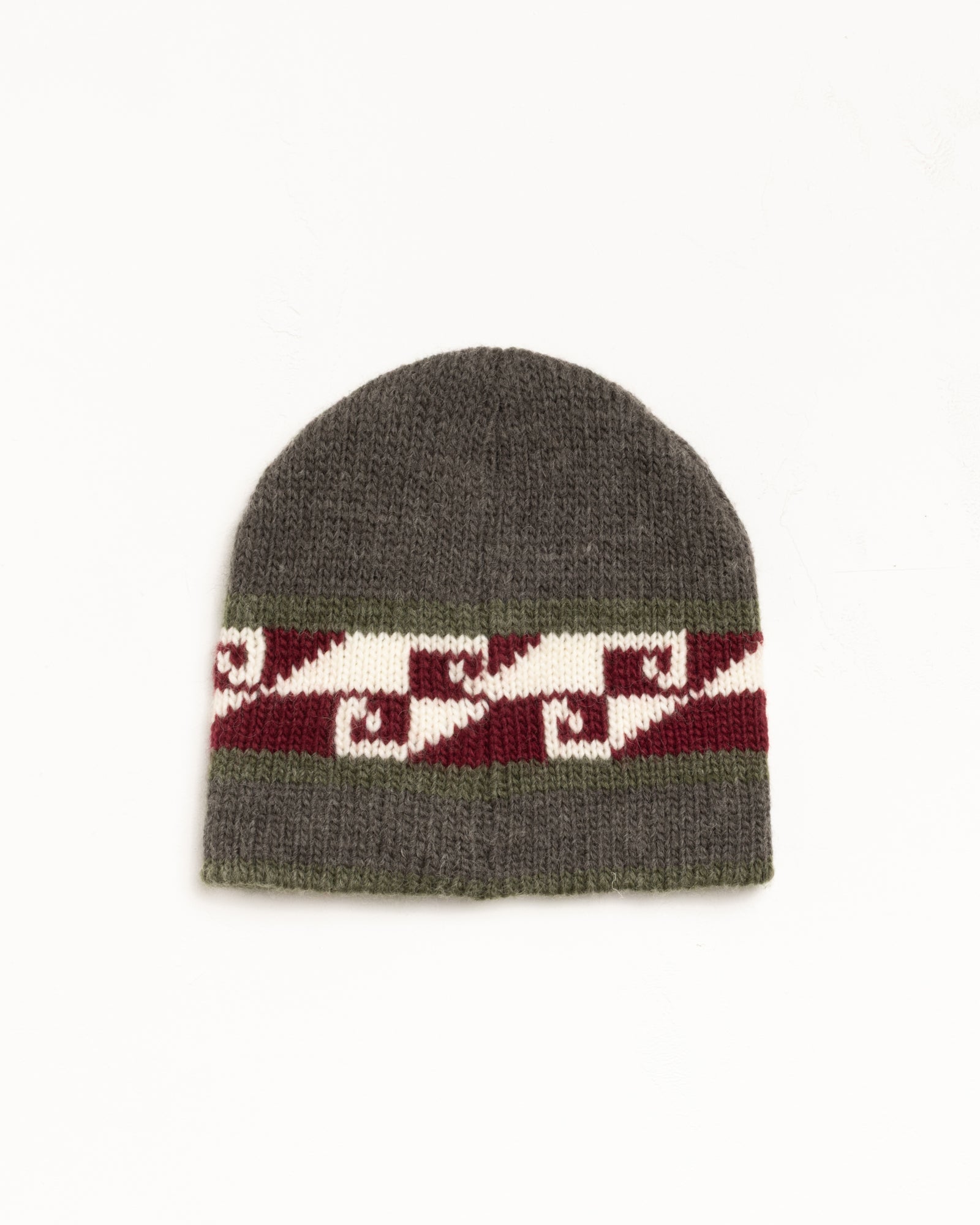 Stussy Waves Skullcap berretto Charcoal jacquard lana