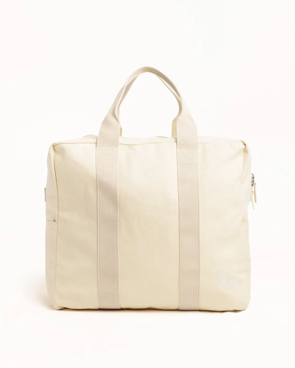 Stussy Canvas Flight Bag borsa tela Natural