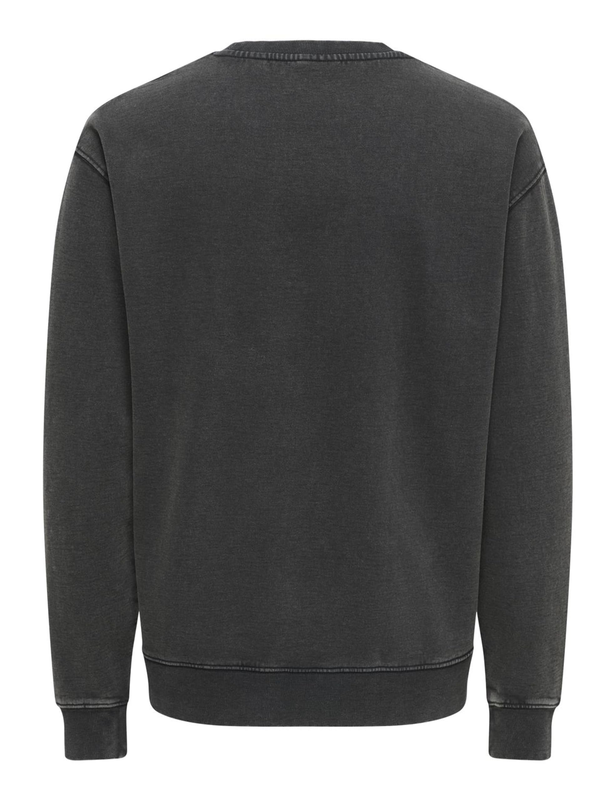 Only & Sons Onscreative College Felpa Uomo Ghost Gray Relaxed