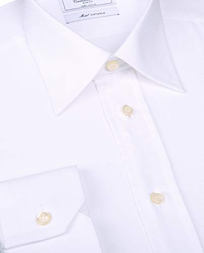 Camicissima Permanent Camicia Uomo Bianca Slim Collo Italiano