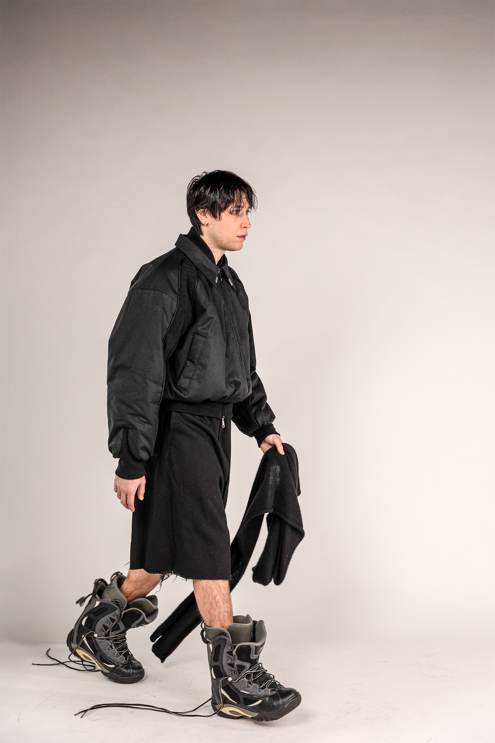 Tiat Fallen Angels Avalanche bomber cotone nero unica