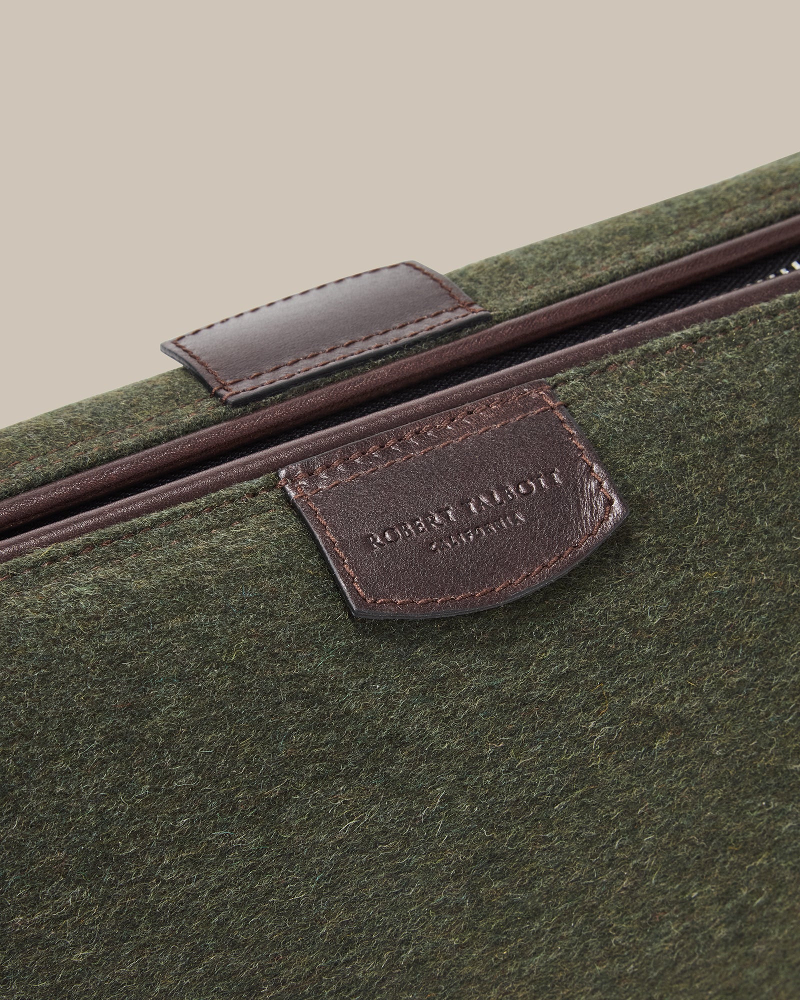 Robert Talbott Simpson Loden Beauty Case Verde Lana