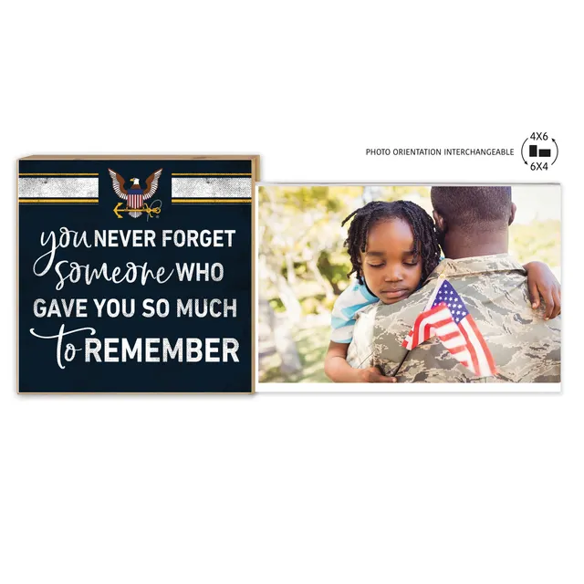 7.62 Design Never Forget cornice foto 4x6 Navy