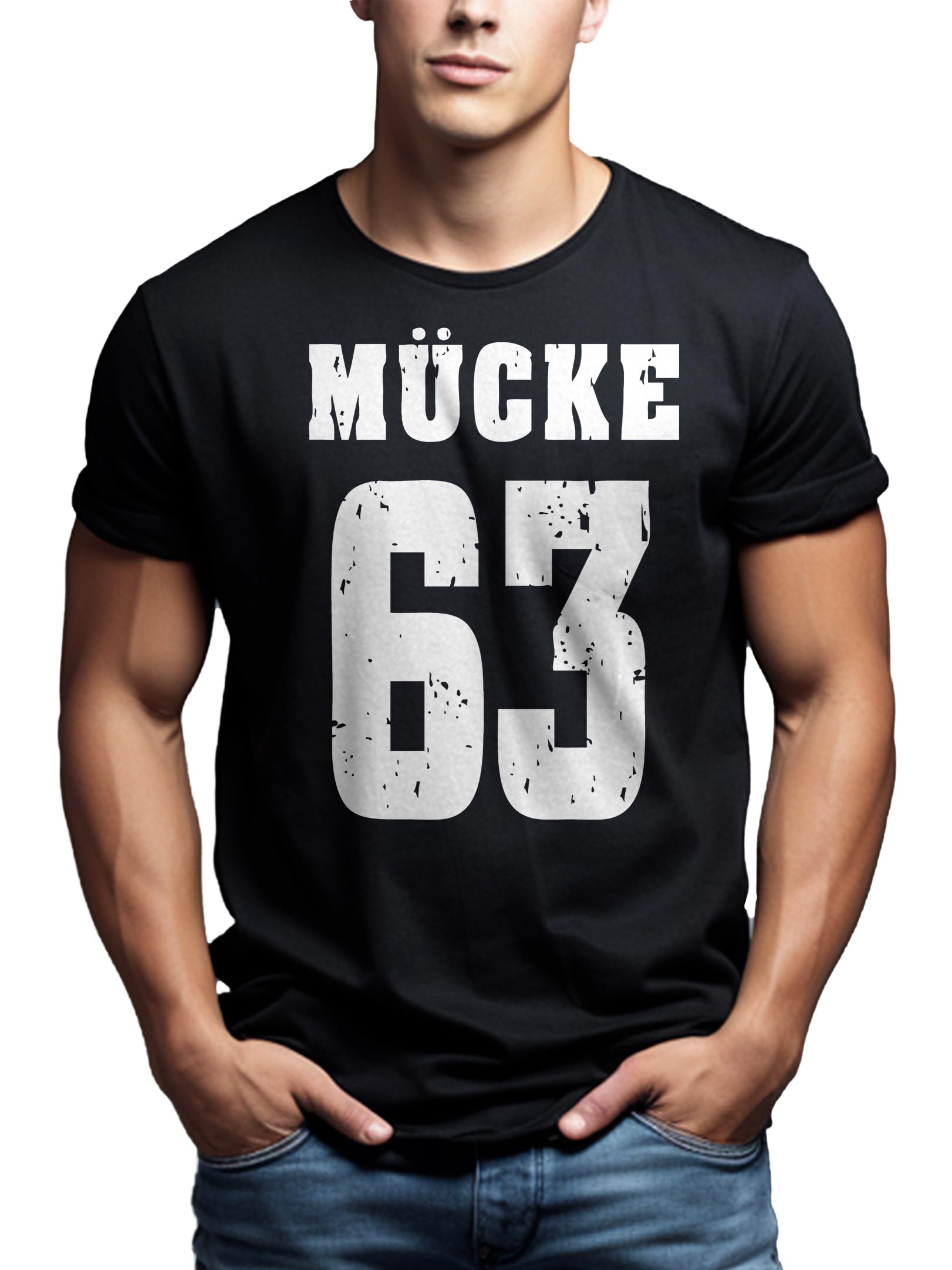 Makaya Mücke 63 Bulldozer T-Shirt Uomo Cotone Nera